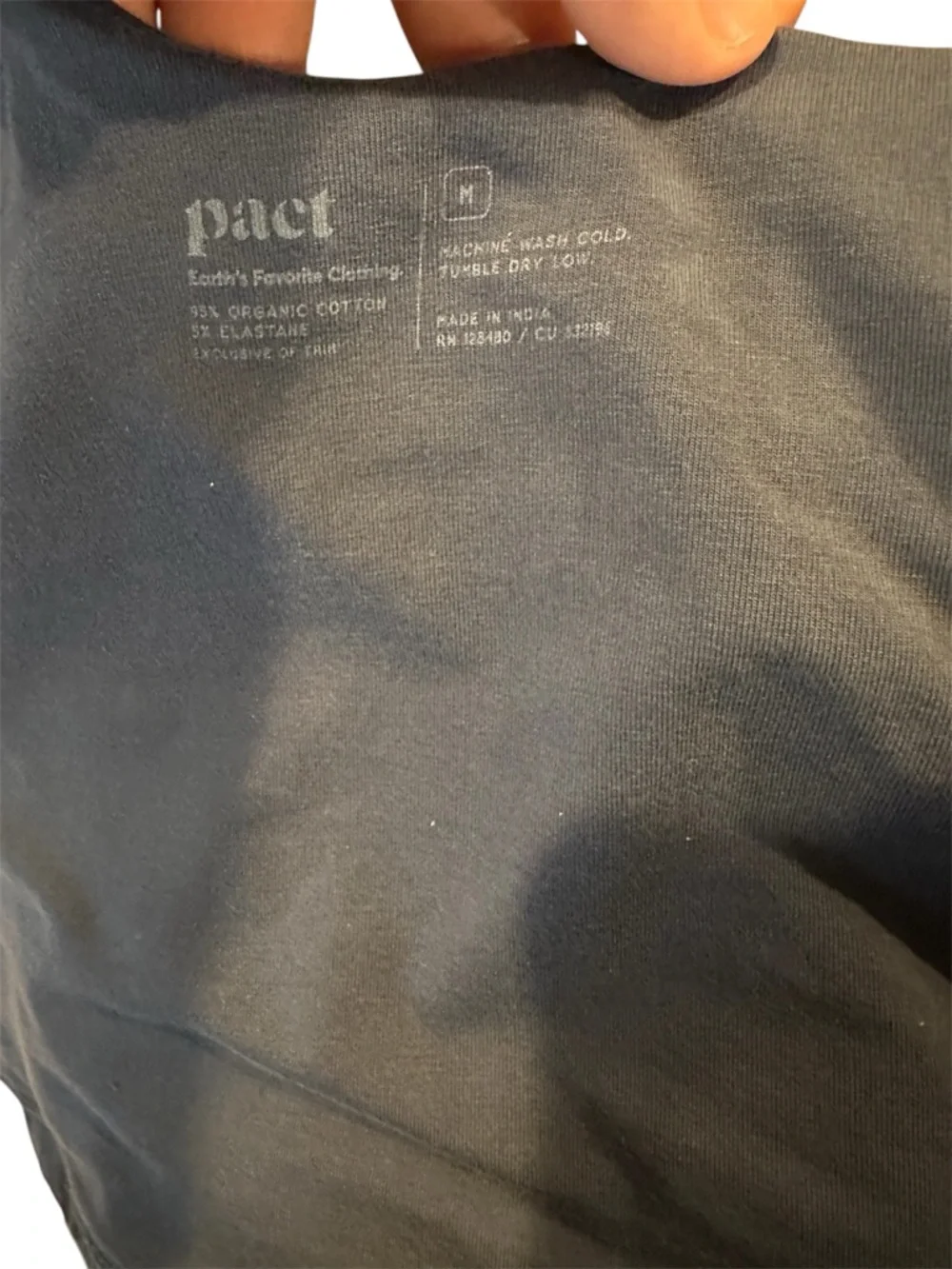 Pact Deep V Navy Blue Sports Bra - Picture 4 of 4